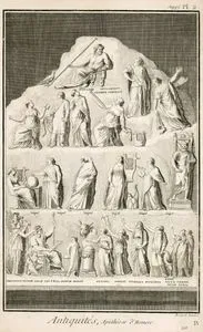 Antiquities, Pl.2, Apotheose d' Homere (Apotheosis of Homer)