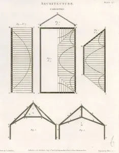Architecture, Carpentry, Plate XLV.