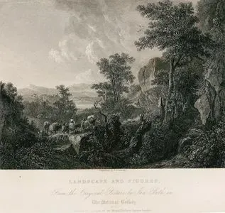 Landscape And Figures-From The Original Picture By Jan Both in National Gallery No.18