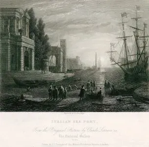 İtalian Sea Port-From The Original Picture By Claude Lorrain in National Gallery No.100