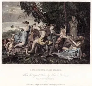 A Bacchanalian Dance-From The Orginal Picture By Nicholas Poussin in National Gallery No.60