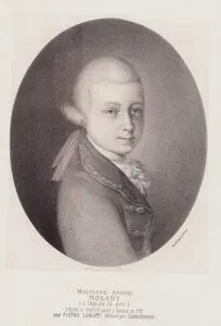 Wolfgang Amedee Mozart (a L'Age de 15 Ans) d'Apres un Portrait Peint a Verone en 1770 pour Pietro Lugiati retrouve par Sonnleithner