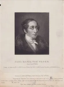Carl Maria Von Weber, Died June 5th 1826