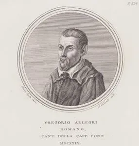 Gregorio Allegri Romano, Cant. Della Capp. Pont. MDCXXIX