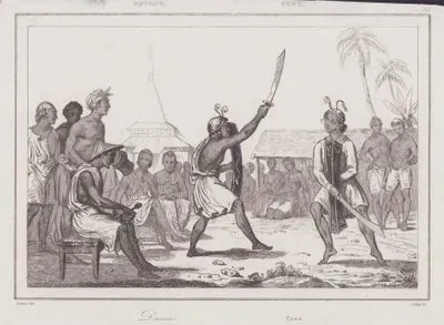 Warrior Dance, Buru (Bourou) Island, Maluku Islands, Indonesia