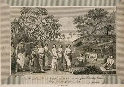 A Dance At Pangaimatoo, One Of The Friendly Islands, In Prescence Of The Queen
