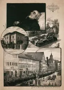 Frank Liszt, Liszt's House, Liszt's Grave and Street in Bayreuth, The Funeral Procession