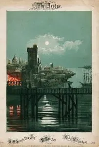 The Bridge, Words By H.W.Longfellow Esq.,  Music By Miss. M.Lindsay And Dedicated To Miss. Marryat