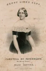 Jenny Lind's Song, Farewell My Fatherland By Felix Cantier