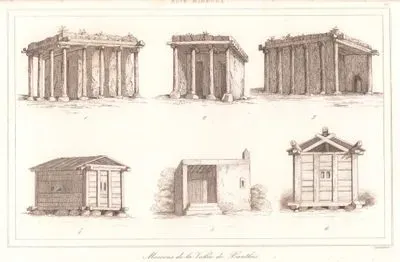 Maisons de la Vallee de Xanthus (Granaries or Store Houses of the Peasents in the valley of Xanthus in Lycia)