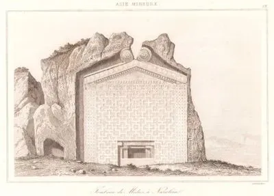 Tombeau de Midas a Nacolia (Tomb of Midas (Yazılıkaya), Eskişehir)