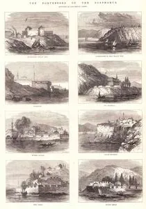 The Fortresses of the Bosphorus: Miveanitza (Black Sea) - Lighthouse of Asia (Black Sea) - Karibjeh - Fil Bournou - Rumeli Kavak - Papaz Bournou - Deli Tabia - Buyuk Liman