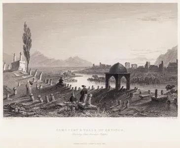 Cemetery & Walls Of Antioch Looking East Towards Aleppo