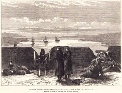 Russian Field-Guns Commanding the Danube at the Mouth of the Pruth