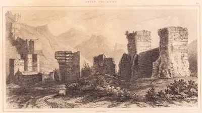 Syrie Ancienne - Murailles et Tours a Antioch (Plate 20) (Walls and Towers at Antioch)