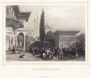 Constantinople (Fountain And Market At Tophane )