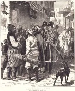 Reading War Placards in Stamboul