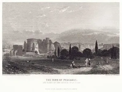 The Town Of Pergamos And Ruins Of The Church St John