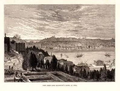View Of The Lord Salisbury's Hotel At Pera