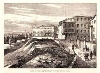 Hotel At Pera, Occupied By Loord Salisbury And His Staf
