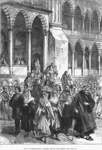 Life Of Constantinople, Moslems Leaving The Mosque
