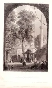 Court of the Mosque Of Eyoub-Cour De La Mosquee D'Eyoub-Der Hof Der Moschee Zu Eyoub