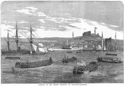 Landing Of The French Infantry At Gallipoli