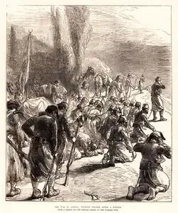 The War In Servia, Evening Prayer After Battle