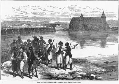 The War In Herzegovina, Turkish Post Near Kostanitza