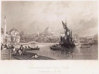 Constantinople From Cassim Pacha-Constantinople Vue Du Port