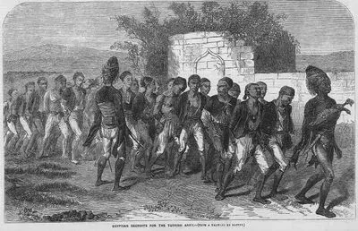 Egyptian Recruits For The Turkish Army