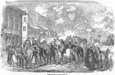Horse Bazaar In Constantinople