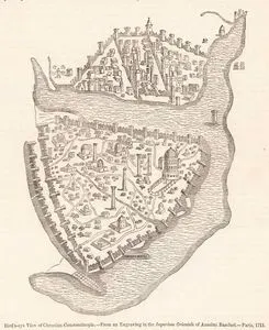 Bird's eye View Of Christian Constantinople