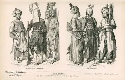 17. & Early 18. Centuries ( XVII und erste halfte des XVIII Jahrhunderts), Turks (Turken)-Turkish Soldiers (Janissaries) (Turkisches Militar (Janitscharen)) and Turkish Soldiers (Turkisches Militar)