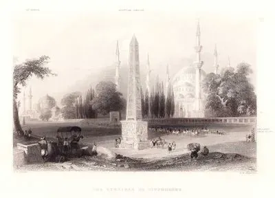 The Atmeidan Or Hippodrome-St.Sophia-Egyptian Obelisk-Fragment From Delphi