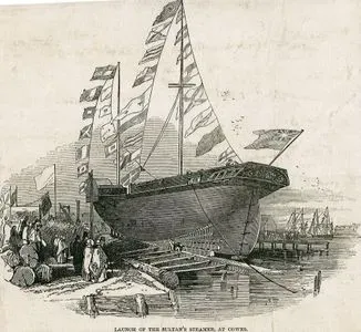 Launch of The Sultan's Steamer At Cowes