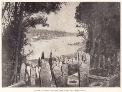 Turkish Graveyard, Overlooking The Golden Horn, Constantinople