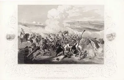 Battle Of Eupatoria Feb. 17 1855 -Selim Pasha Now Made A Sortie With A Brigade Of Egyptians And Charged The Russians With The Bayonet But in The Act Of 
Leading His Men On Received A Musket Ball Through The Body And Fell Dead