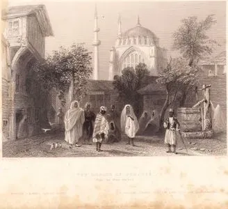 Mosque Of Sultan Osmanie From The Slave Market-Mosquee D'Osmanie, Vue Du Marche-Die Moschee Osmanie, CoieSie Sich Zeight Vom Sclavenmapkte