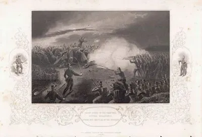 Night Scene in The Trenches Before Sebastopol Attack And Repulse Of The Russians