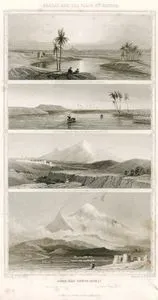 Ararat And The Plain Of Shinar-The Plain Of Shinar Looking Towards Babylon -Site Of Babylon From The River Euphrates - The Great And Lesser Ararat From Erivan 
-North East View Of Ararat, Gen.X.10.XI.2.9, Gen.VIII.4.Jerm. LI 27