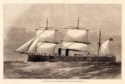 The Turkish Ironclad Frigate Hamidieh (Formerly Named The Memdouhiyeh)