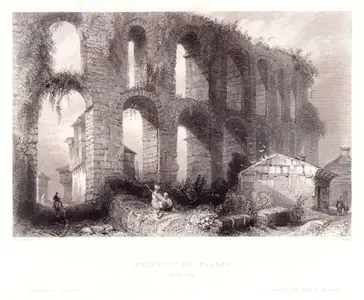Aqueduct Of Valens In The City-Aqueduc De Valens-Wasserleitung Des K Valens