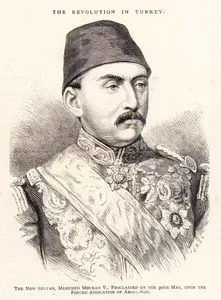 The New Sultan Mehemed Mourad 5 Proclaimed On The 30th May Upon The Forced Abdication Of Abdulaziz