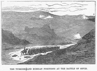 The Turkish And Russian Positions At The Battle Of Sevin