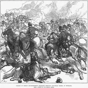 The War-Passage Of Balkans-Charge Of Prince Leuchtenberg's Dragoons Through Circassian Horse, At Dzuranli