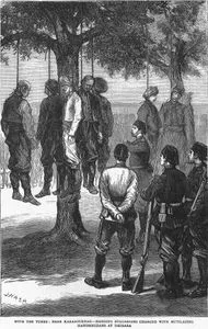 With The Turks-Near Karabournar-Hanging Bulgarians Charged With Mutilating Mahommedans At iskisara