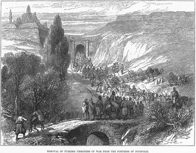 Sketches Of The War, Removal Of Turkish Prisoners Of War From The Fortress Of Nicopolis