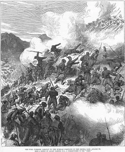 The War, Turkish Assault On The Russian  Positions İn The Shipka Pass, August 20