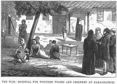 The War- Hospital For Wounded Women And Children At Karaghatsch
